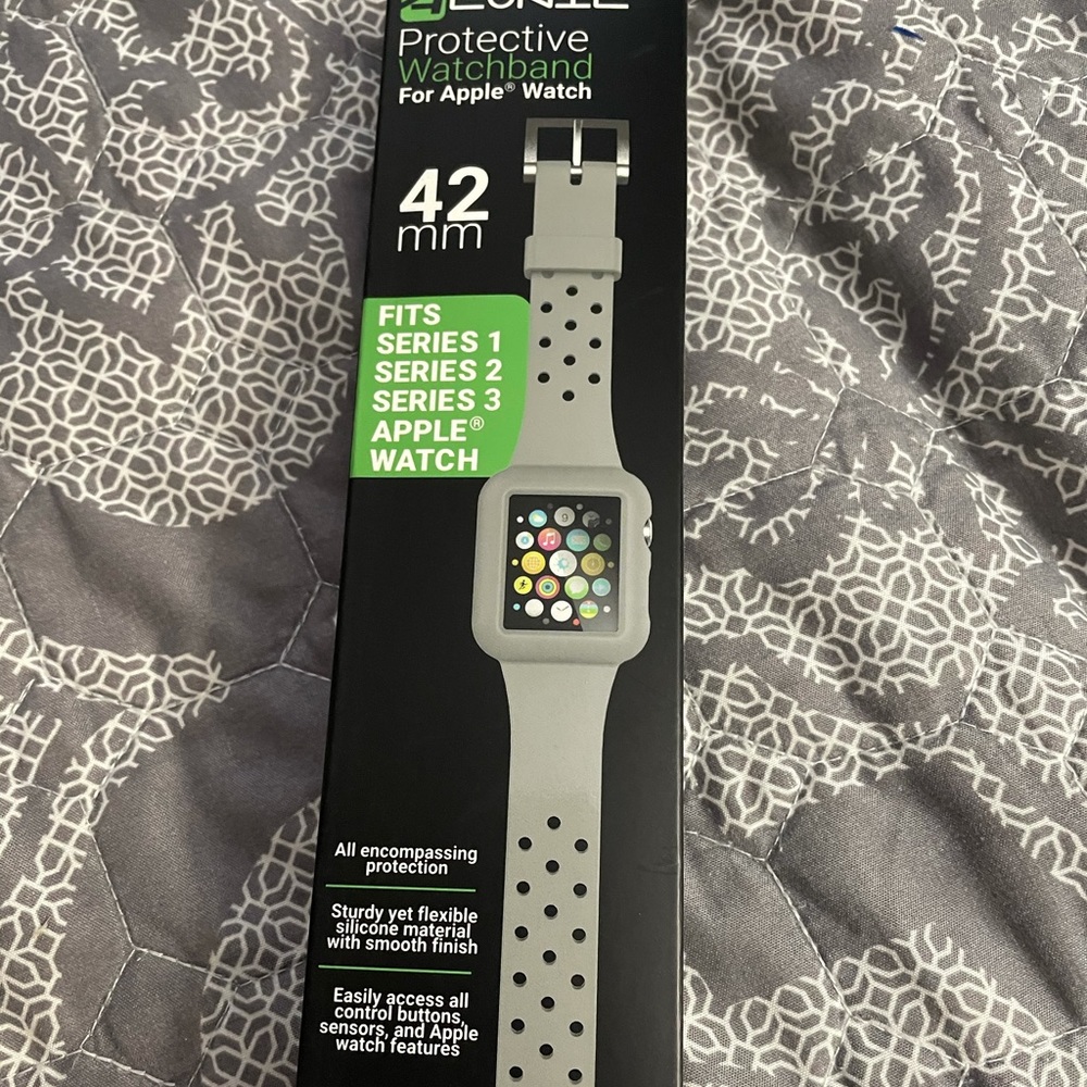 Protective watch band for apple